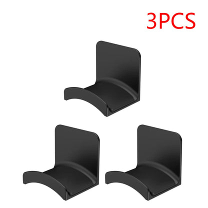 1-5PCS Universal Headphone Stand Adhensive Plastic Wall Mount Hanger Under Desk Headset Rack Holder Support for Gaming Earphone