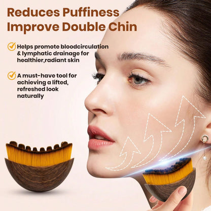 Lymphatic Contour Face Brush,Chin &Jawline Sculpting,Drainage Massager for Face,Ergonomically Designed to Fit The Skin Precisely