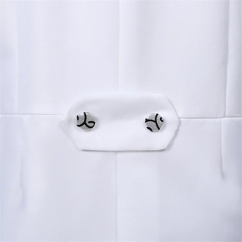 Men's Tailcoat Classic Modern White and Black Basic Style Mens Suit with Tailcoat Singer Magician Stage Jacket Outfits