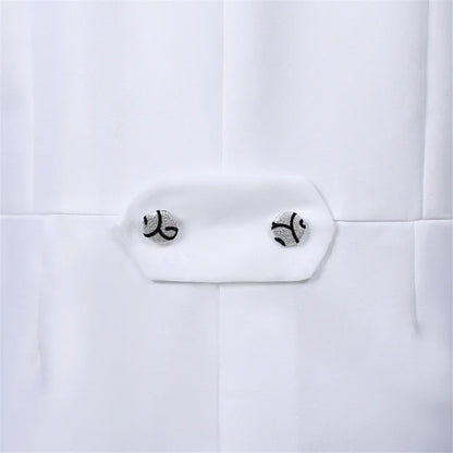 Men's Tailcoat Classic Modern White and Black Basic Style Mens Suit with Tailcoat Singer Magician Stage Jacket Outfits