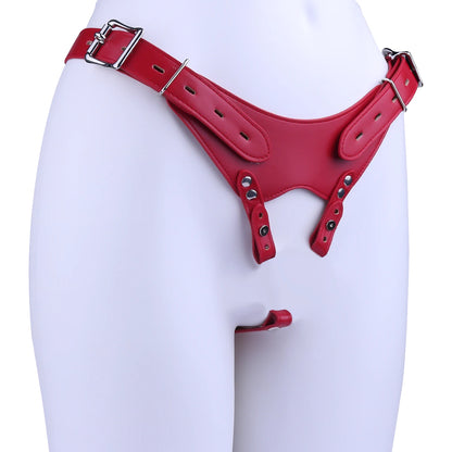 FRKO PU Leather Chastity Belt For Metal Penis Lock Cage Auxiliary Harness Belt Underwear Chastity Accessories BDSM Men Sex Toys