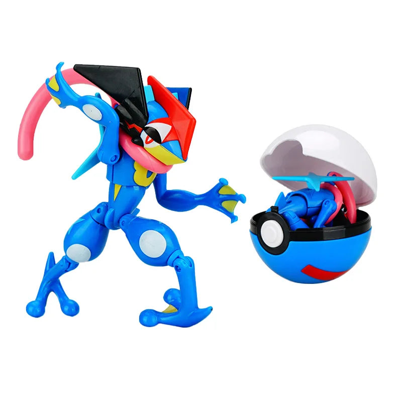 Hot Pokemon Figure Greninja Lucario Pokeball Gyarados Pikachu Dragonite Gengar Mew Venusaur Elf Poke Ball Toy Kids Birthday Gift