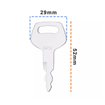 Ignition Starter Keys For CASE JCB SUMITOMO LINKBELT S450 Master Plant Excavator Digger Keys