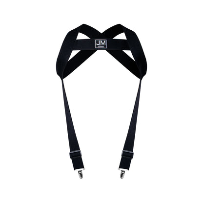 JOCKMAIL Body Harness Adjustable Elastic Strap Detachable Split-type Give Away Sexy Mesh Men Underwear Jockstrap Black Sets