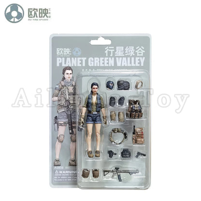 Ou Ying Studio 1/18 Planet Green Valley PGV 3.75inch Action Figure Girls War EFSA Female Figures Anime Model