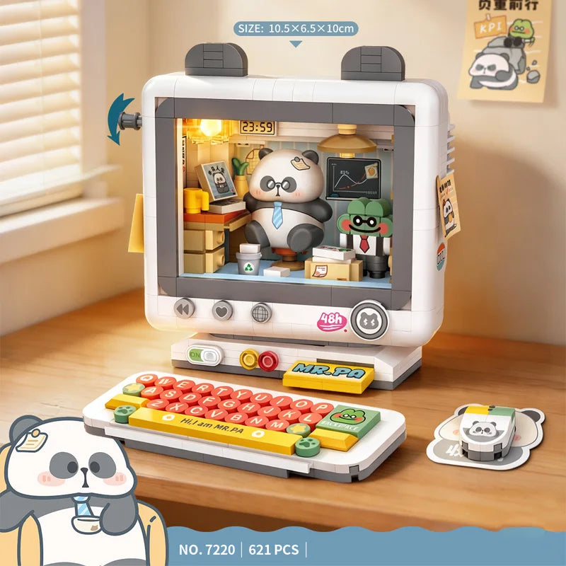 LOZ Retro Small Home Appliance Toaster, Computer Home Decor, Creative Ornament, Building Blocks Toy, Assembly Toy, Birthday Gift