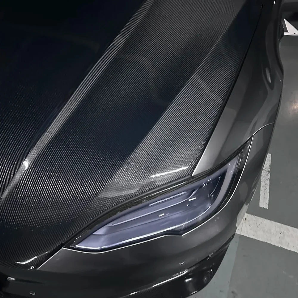 6D Carbon Fiber Black DIY Car Hood Bonnet Wrap Film Waterproof  Paint Protection Film Anti-Scratch Wrap Cover Tuning Accessories