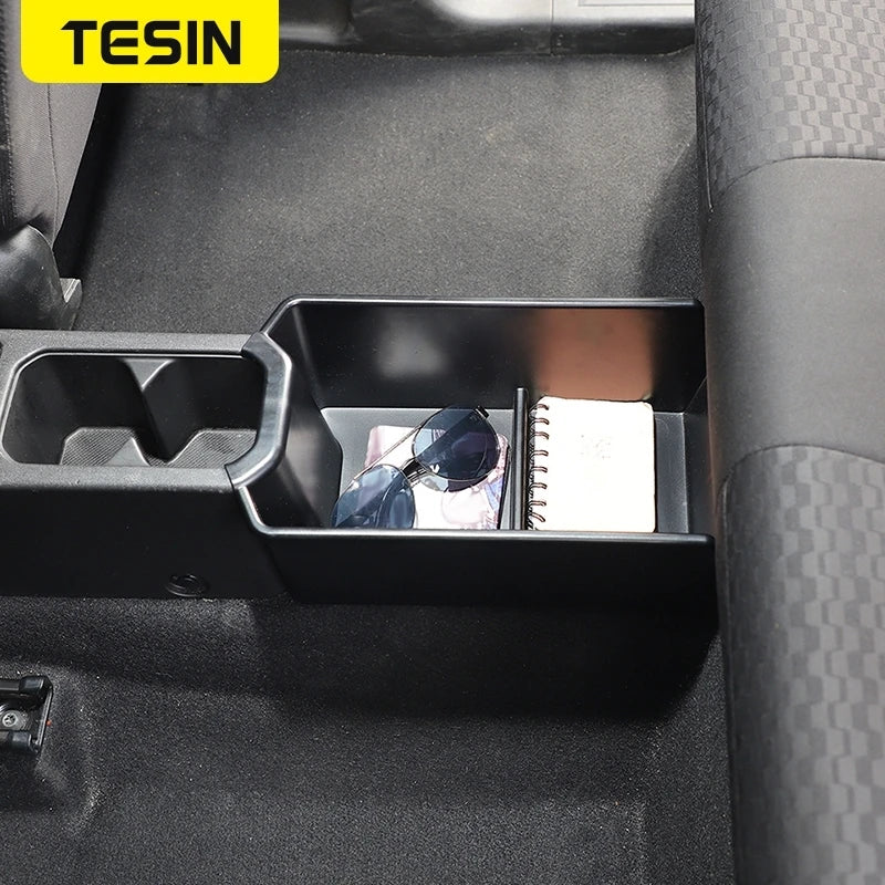 TESIN Car Rear Center Storage Box Organizer for Suzuki Jimny JB74 2/4 Door 2019 2020 2021 2022 2023 2024 Up Interior Accessories