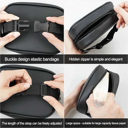 Leather Car Tissue Box Holder Back Seat Multi Storage Bag For Mazda 3 CX5 CX30 MX5 CX3 CX9 CX7 MX3 MX6 CX50 CX60 CX70 CX80 CX90