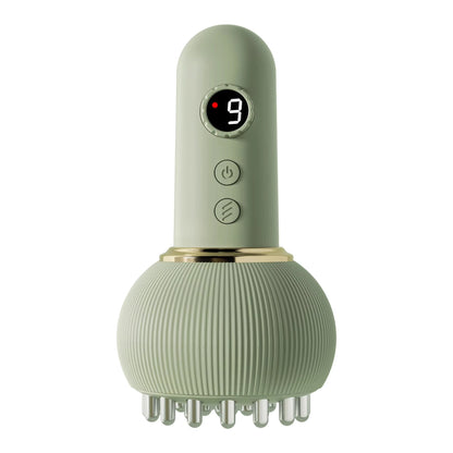 Cordless Electric Cupping Massager Hot Compress Scraping Device Negative Pressure Detox Body Acupoints heating meridian dredgin