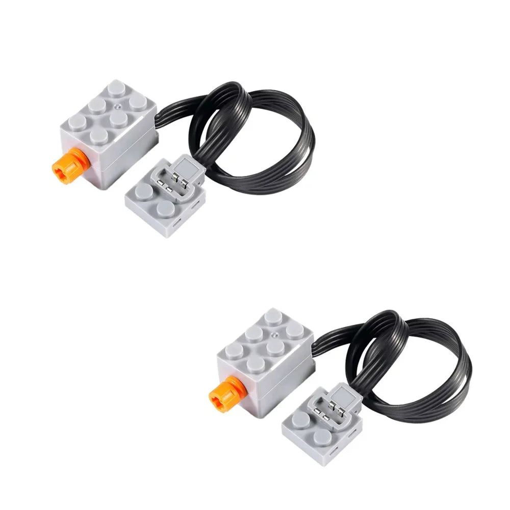 2PCS/Set S Drive Motor MOC Technology Bricks Parts Power Functions Modified Micro Motor DIY Toys Model Building Blocks Accessory