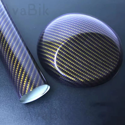 30/50CM High Gloss Texture Black Gold 2D Car Body Interior Accessorie Vinyl Decoration Films Car Carbon Fiber Vinyl Wrap Sticker