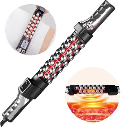 New 36W Relaxed Red Light Heated Massage Device Roll Massager 360° Rotating Inner Ball Roller for Whole Body Anti Cellulite