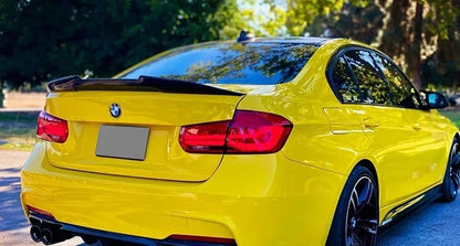 Carbon Fiber Rear Bumper Lip Trunk Wing MP M4 PSM Style Roof Spoiler Kit For BMW 3 Series F30 F31 F35 2012-2019 Gloss Black