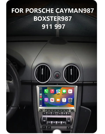 CHSTEK Car Radio Wireless Carplay Qualcomm for Porsche 911 997 Boxster Cayman 987 Auto Android 13 Multimedia Player Navigation