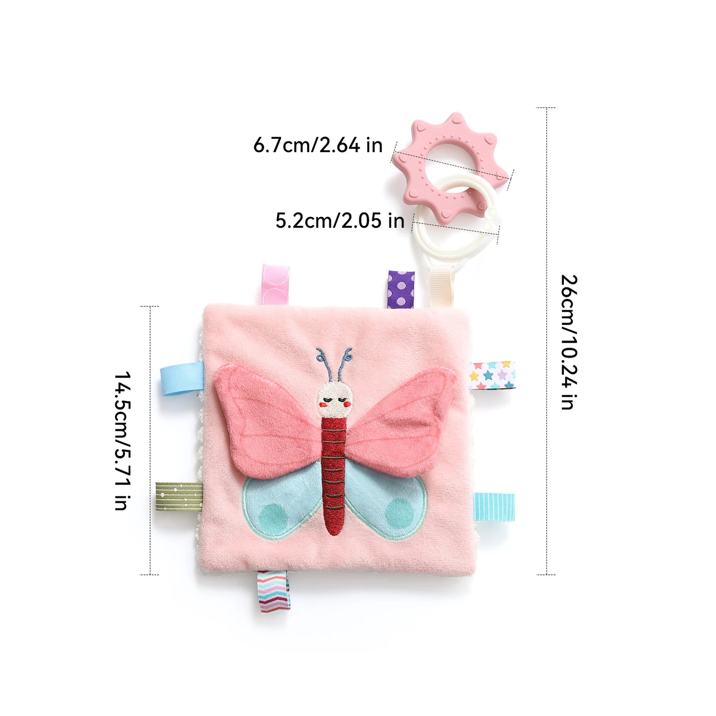 Soft Baby Tissue Box Cloth Book Security Blanket Plush Cube Crinkle Sounds Sensory Toy Mirror Fine Motor Skills 9 Styles Toys