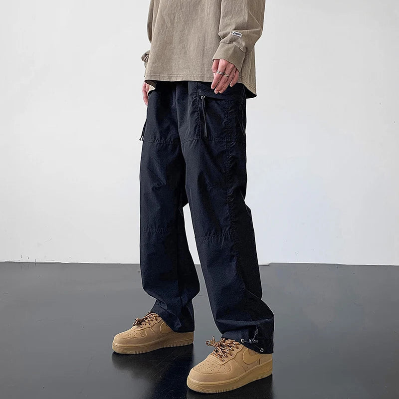 Men's Outdoor Soft  Ski Pants Fleece Lined Thickened Workwear Three-Proof Hiking Casual Trousers Winter Outdoor Gear