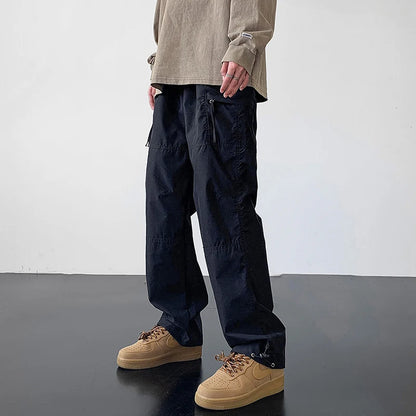 Men's Outdoor Soft  Ski Pants Fleece Lined Thickened Workwear Three-Proof Hiking Casual Trousers Winter Outdoor Gear
