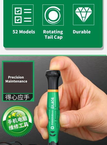 LAOA 1pcs precision screwdriver SL1.0-4.0 screwdriver phillips mini screwdriver phillips screwdriver plum blossom T5-T20