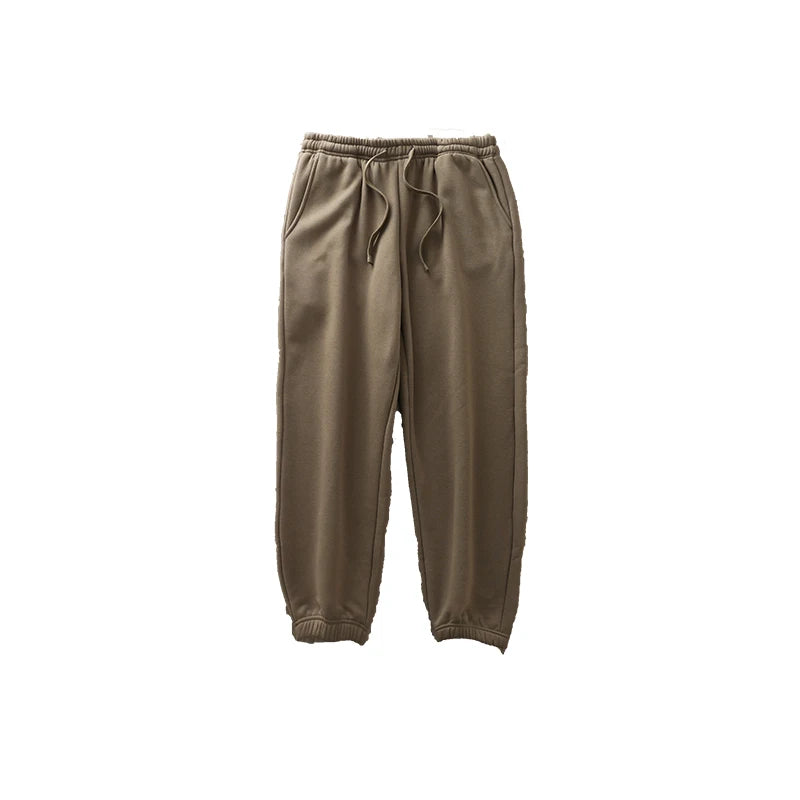 DUKEEN 500G Heavyweight Men's Fleece Jogger Sweatpants Autumn and Winter Basic Soild Color Thick Sport Long Pants Men's Clothing