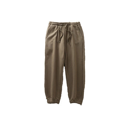 DUKEEN 500G Heavyweight Men's Fleece Jogger Sweatpants Autumn and Winter Basic Soild Color Thick Sport Long Pants Men's Clothing