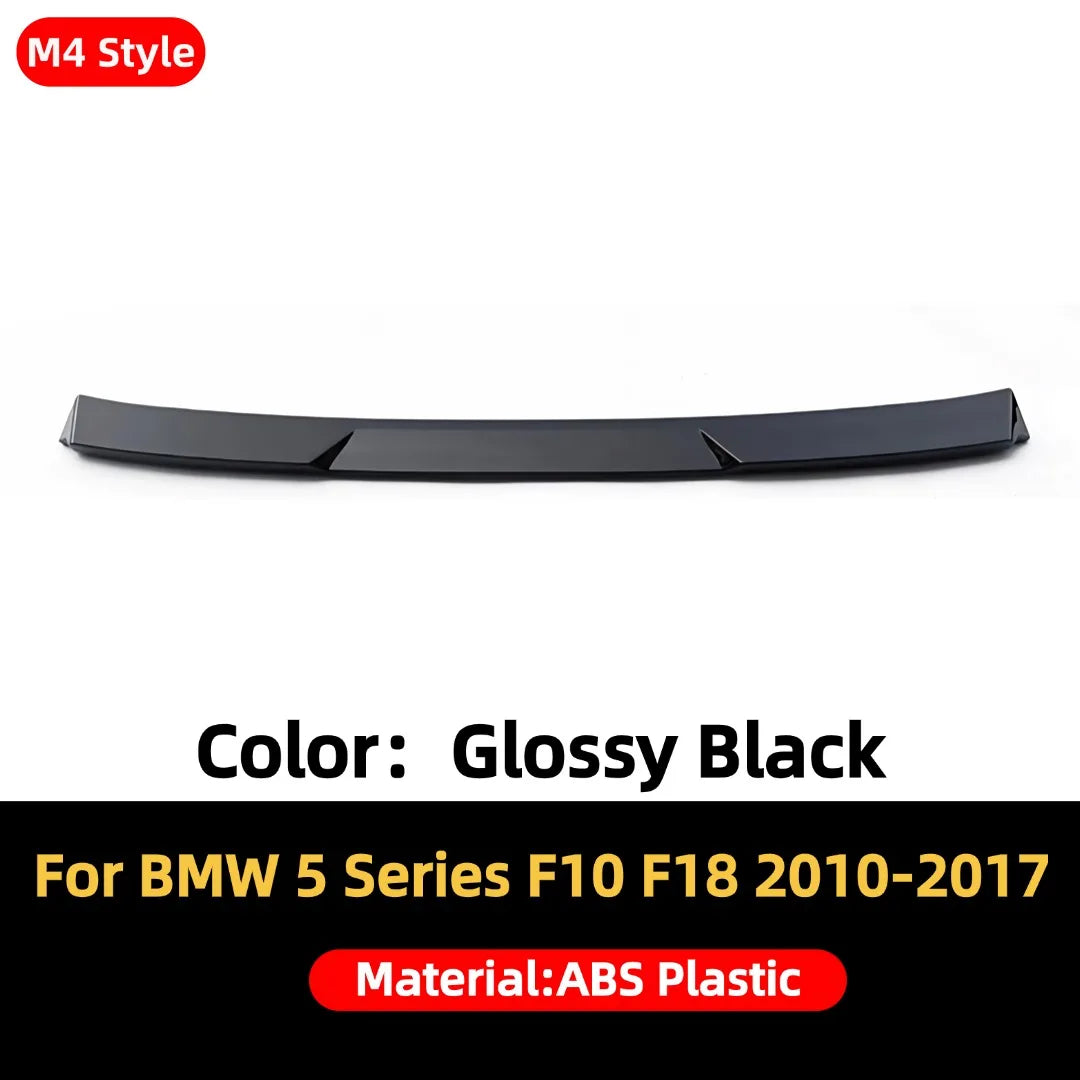 Rear Racing Roof Spoiler Wing Car Accessories Glossy Black Trunk Lip M5 M4 MP Style For BMW 5 Series F10 F18 2010-2017 520i 528i