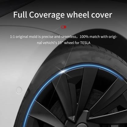 4PCS for New Model Y 2025-2026 Juniper 19in 28th Style Hubcap Rim Cover Accessories Hub Cap Automobile Wheel Cap for Tesla New