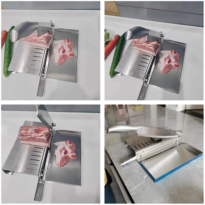 Commercial Slicer Frozen Meat Bone Cutting Machine Minced Lamb Bone Meat Cutter Chicken Duck Fish Rib Lamb Cutting Kitchen Tool