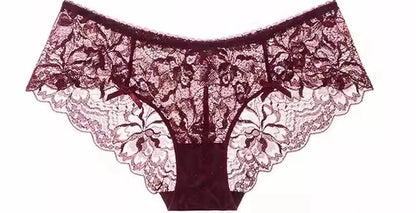 Sexy French Lace Push Up Bra Set for Small Chest, Anti Sagging Half Cup Demi Bra & Panty Lingerie Set, Sheer Adjustable Straps