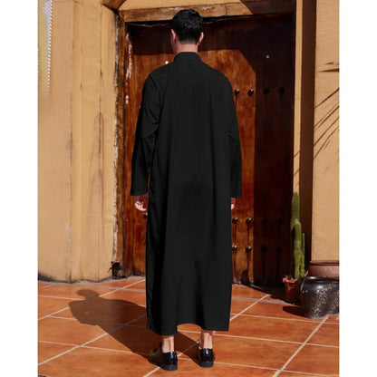 Big and Tall Kaftan with Pocket Mens Arab Thobe Men Kaftan Thobe