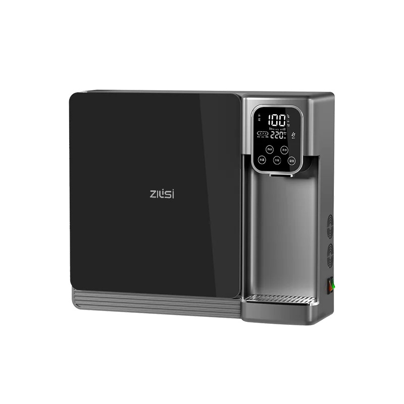 Wall mounted household water purifier without water tank pipeline water dispenser, instant hot direct drinking