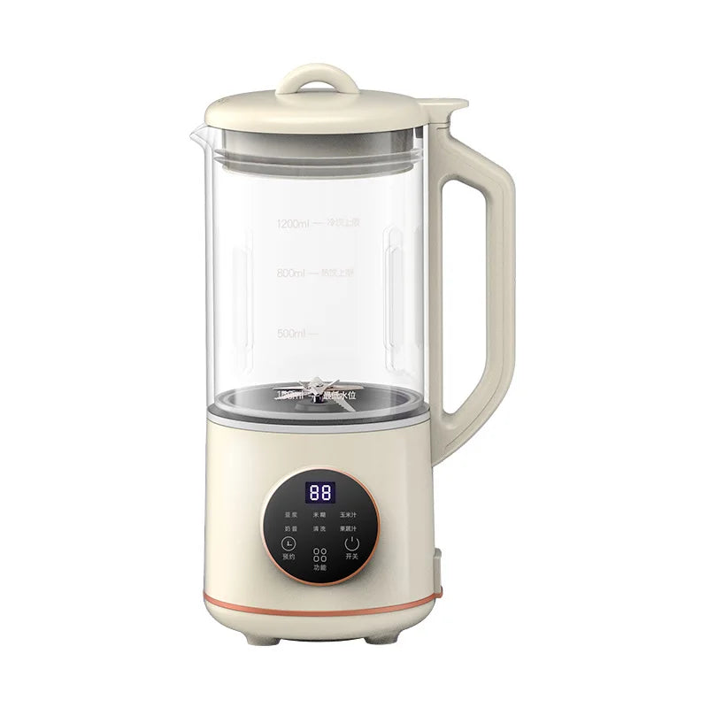 1200ml Soy Milk Machine Electric Juicer Blender Mixer Wall Breaking Machine Rice Paste Maker Breakfast Machine