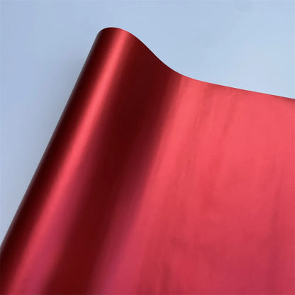 Multiple Colors Ice Metallic Matte Chrome Vinyl Car Wrap Film with Air Release Satin Car Stickers Foil