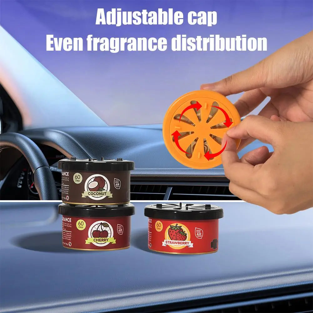 Car Air Freshener Bubble Gum Scent Cans Odor Eliminator With Lid Essential Long-Lasting Strong Fragrance For Auto Toilet Supplie