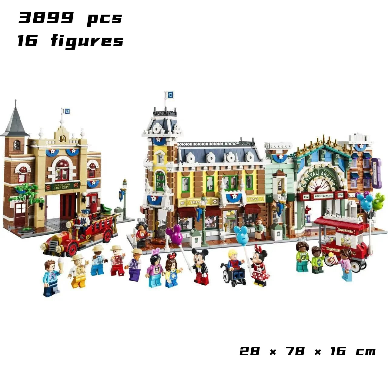 Bricks Building Blocks ICONIC LANDMARKS Dispaly Model Toys Birthday Gifts Cheapest Main Street USA Compatible 3899pcs for Adults