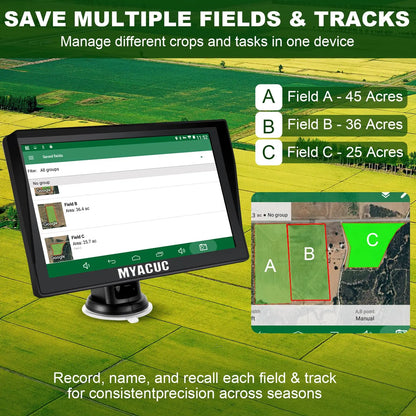 GPS Navigator for Tractor for Precision Farming, GNSS Agricultural Navigator ,for Spraying, Ploughing and Sowing