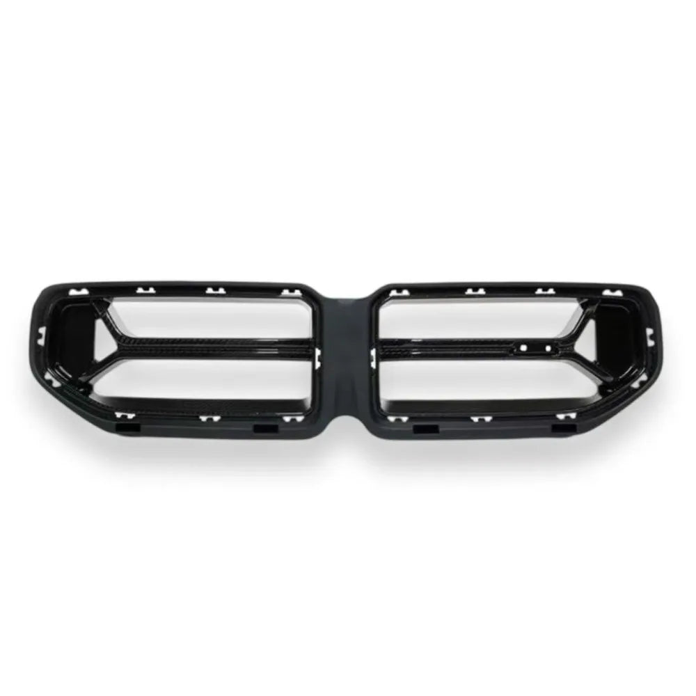 Real Dry Carbon Fiber Trim For BMW G87 M2 2023-2025 Car Front Bumper Grille Racing Grills Mesh Cover Auto Exterior Accessories
