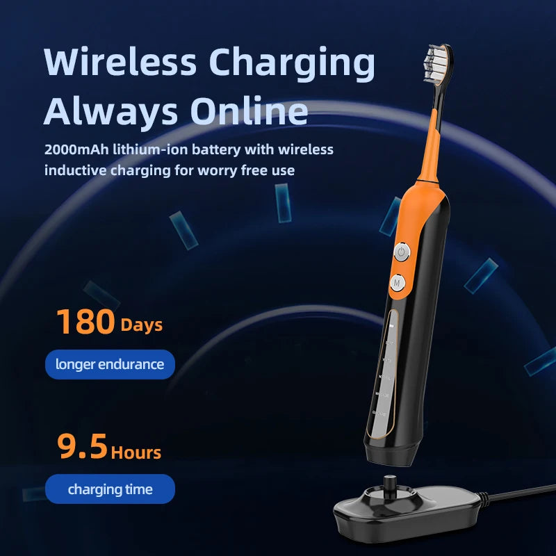 S9 Sonic Electric Toothbrush Cordless USB Rechargeable Ultrasonic Whitening Waterproof Automatic Tooth Brush for Oral Care