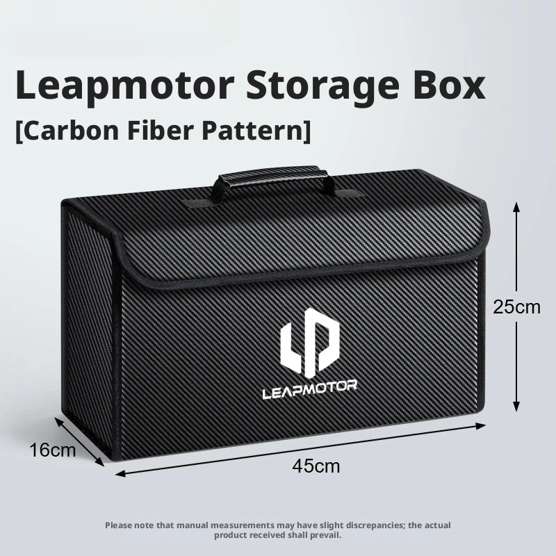 Suitable for Leapmotor C10 T03 A10 B10 C10 C01 C11 C16 D19 car carbon fiber trunk storage box large capacity foldable storage bo