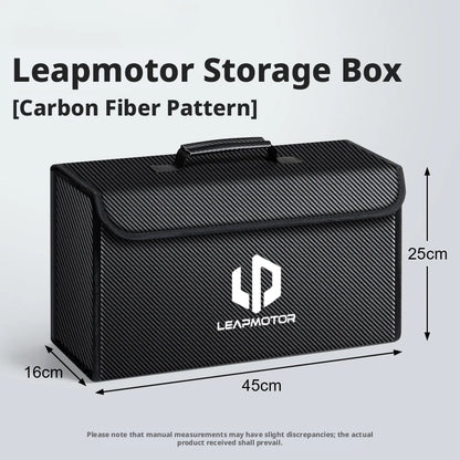 Suitable for Leapmotor C10 T03 A10 B10 C10 C01 C11 C16 D19 car carbon fiber trunk storage box large capacity foldable storage bo