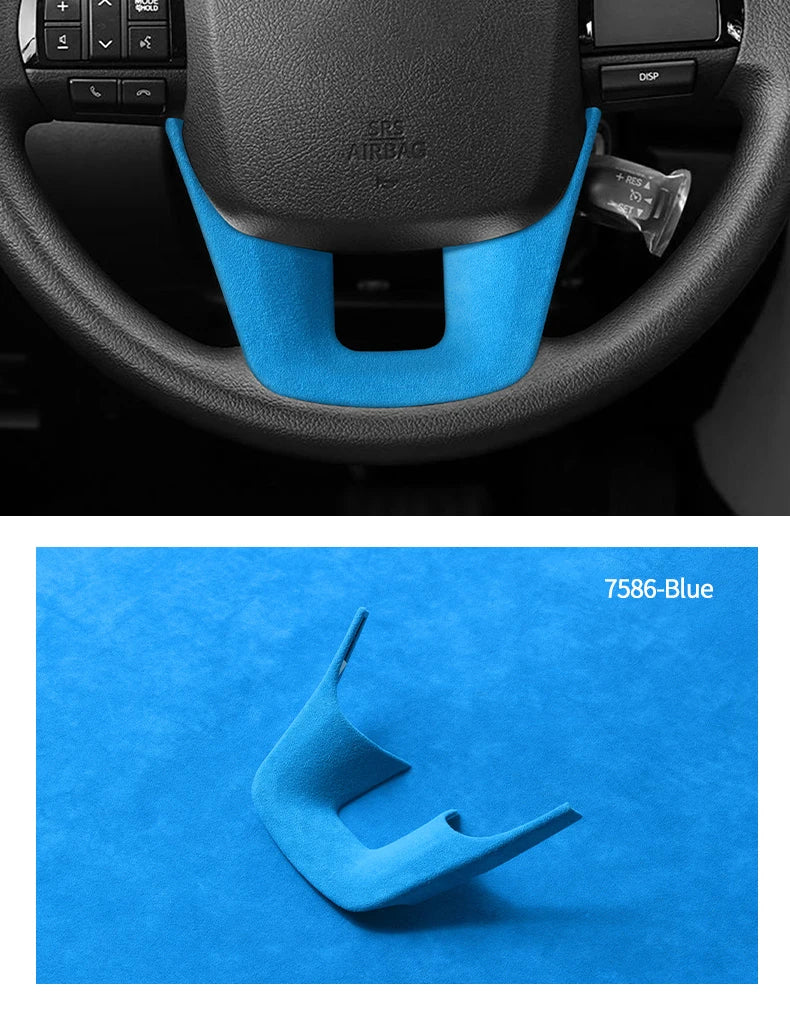 Made of Alcantara For Toyota Hilux / Fortuner Standard Sport Version Car Steering Wheel Boot Cover Interior Tuning Accessories