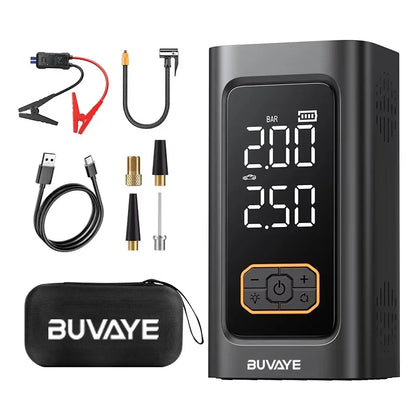 BUVAYE 12V Car Jump Starter Portable Battery Booster Emergency Auto Starting Device Power Bank for Gas Diesel Vehicles EV‌
