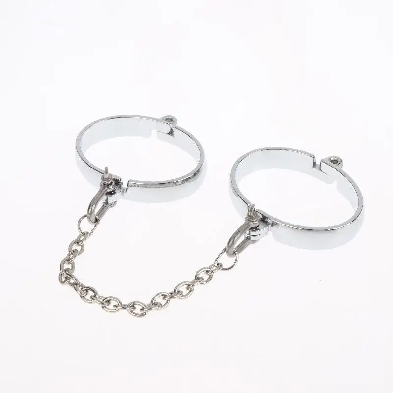 DIY Metal Tool Lock Elliptical Metal Ring Chain Bdsm Home Men's And Women's Slave Restraint Tool Parts Accessories Sex Products