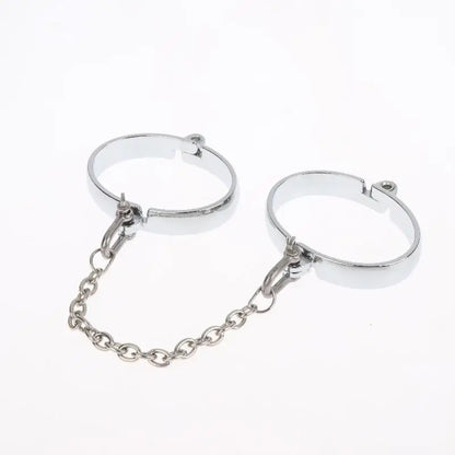 DIY Metal Tool Lock Elliptical Metal Ring Chain Bdsm Home Men's And Women's Slave Restraint Tool Parts Accessories Sex Products