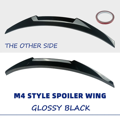 XVIP Glossy Black Glossy Carbon Fiber M4 Style Rear Spoiler Wing For BMW 2-Series F22 M2 F87 2014-2020