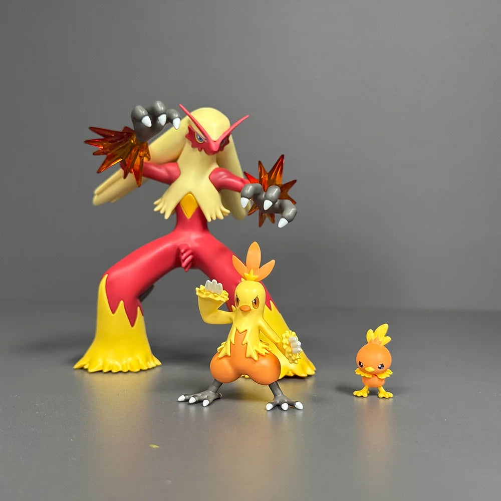 Evolution Line Pokemon Charmander Bulbasaur Squirtle Greninja Anime Action Toy Figures Doll Model Colletion Toys For Children