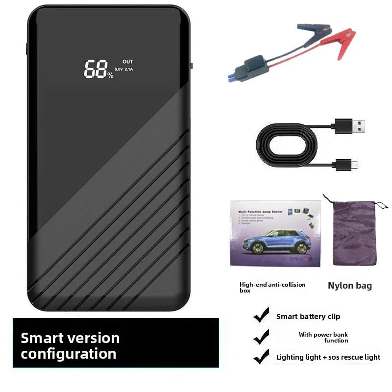 SUKIN 12V Portable Car Jump Starter Power Bank with Air Compressor for Emergency Vehicle Battery Boost Charging and Inflation