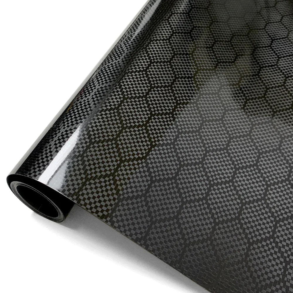 Honeycomb Car Sticker Anti-Scratch Auto Decoration Wrap with Waterproof Adhesive Cover Air Release Foil Tunning Cars Accessories