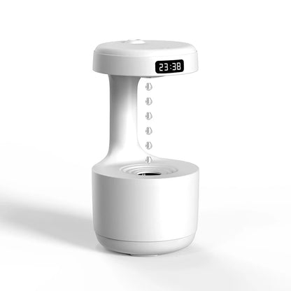 800ML Mini Humidifier Portalble Water Droplet Air Humidifier Anti-Gravity Cool Mist Sprayer with LED Night Light for home office