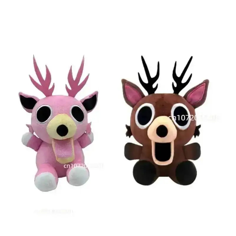 2026 New 99 Nights In The Forest Plush Game Merchandise Brown Stand And Sit Elk Deer White Owl Stuffed Doll Pillow For Kid Gifts
